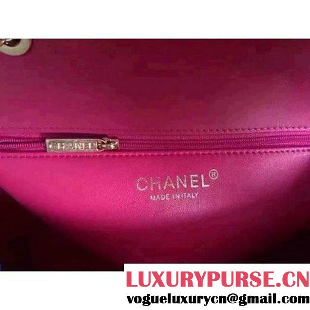 Chanel Quilted/Light Gold Metal Calfskin Small Elegant CC Flap Bag A91365 Rosy 2016 (YUN-6090901 )