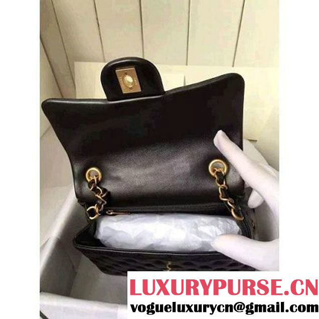 Chanel Small Stitches Lambskin Top Handle Bag Black France 2016 (KN-6090909 )