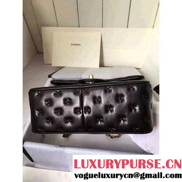 Chanel Small Stitches Lambskin Top Handle Bag Black France 2016 (KN-6090909 )