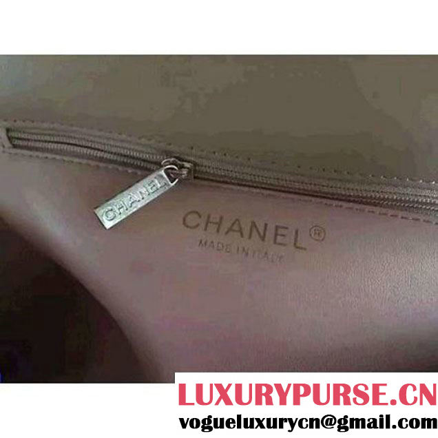 Chanel Quilted/Light Gold Metal Calfskin Small Elegant CC Flap Bag A91365 Apricot 2016 (1A145-6091920 )