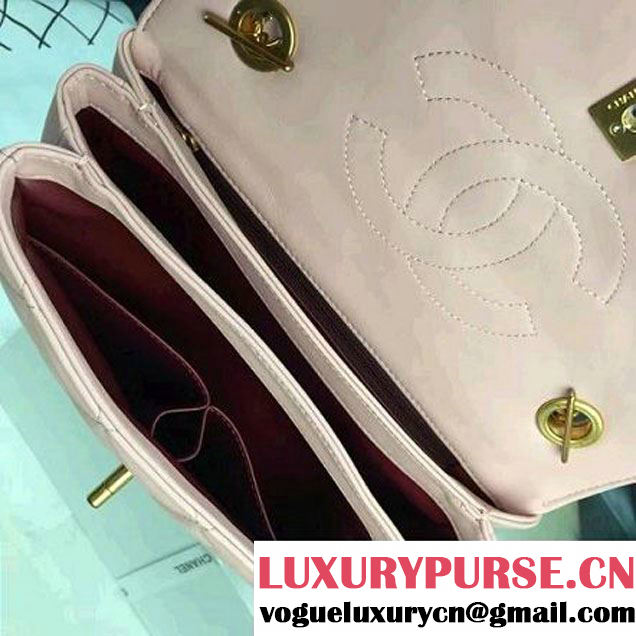 Chanel Lambskin Trendy CC Small Flap Bag With Top Handle A92236 Pink F/W 2016 (2A058-6092005 )