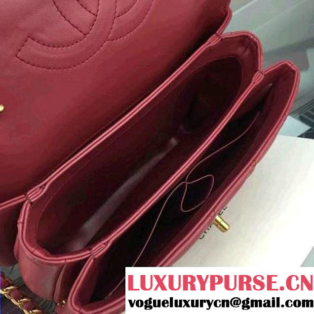 Chanel Lambskin Trendy CC Small Flap Bag With Top Handle A92236 Red F/W 2016 (Gold Metal) (2A058-6092007 )