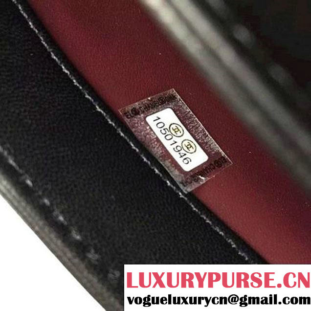 Chanel Lambskin Trendy CC Small Flap Bag With Top Handle A92236 Black F/W 2016 (Silver Metal) (2A058-6092008 )