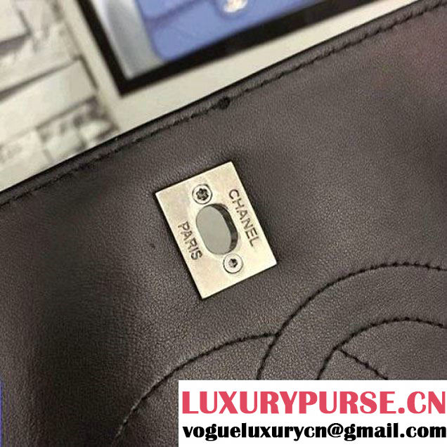 Chanel Lambskin Trendy CC Small Flap Bag With Top Handle A92236 Black F/W 2016 (Silver Metal) (2A058-6092008 )