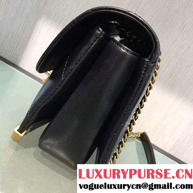 Chanel Calfskin Small Flap Bag A93514 Black F/W 2016 (2A143-6092103 )
