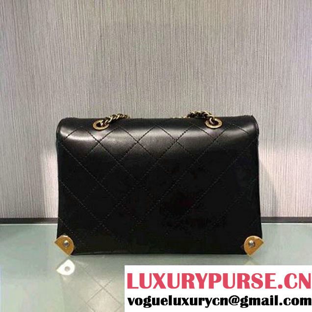 Chanel Calfskin Small Flap Bag A93514 Black F/W 2016 (2A143-6092103 )