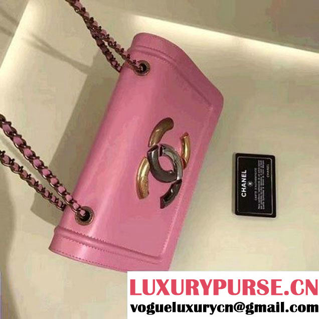 Chanel Lambskin CC Flap Bag Pink F/W 2016 (1A145-6101418 )