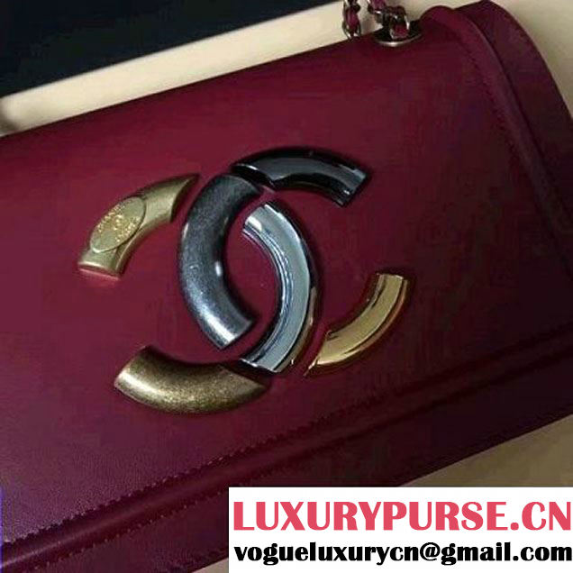 Chanel Lambskin CC Flap Bag Red F/W 2016 (1A145-6101420 )