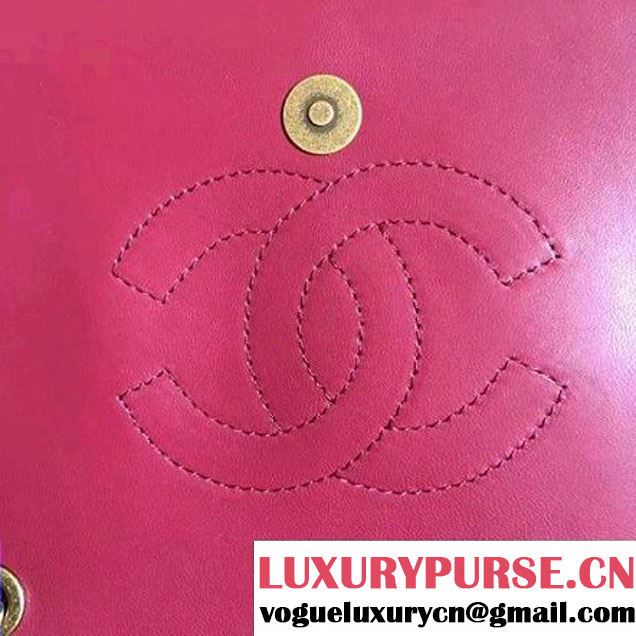 Chanel Lambskin CC Flap Bag Red F/W 2016 (1A145-6101420 )