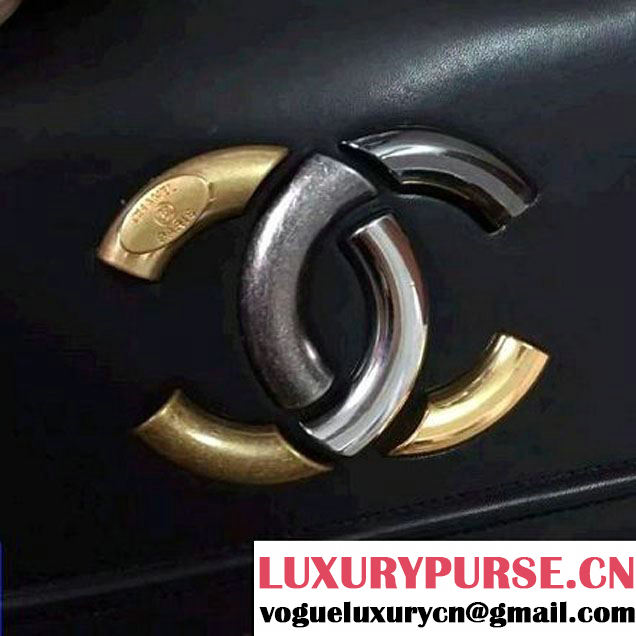 Chanel Lambskin CC Flap Bag Black F/W 2016 (1A145-6101421 )