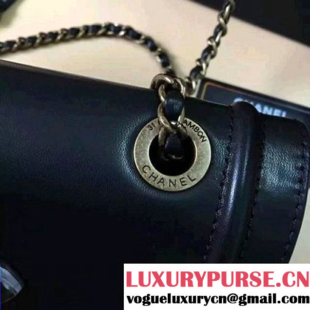 Chanel Lambskin CC Flap Bag Black F/W 2016 (1A145-6101421 )
