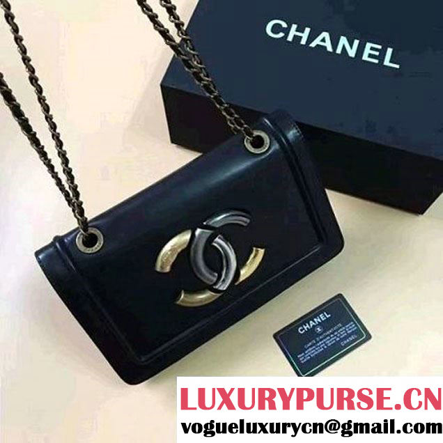 Chanel Lambskin CC Flap Bag Black F/W 2016 (1A145-6101421 )