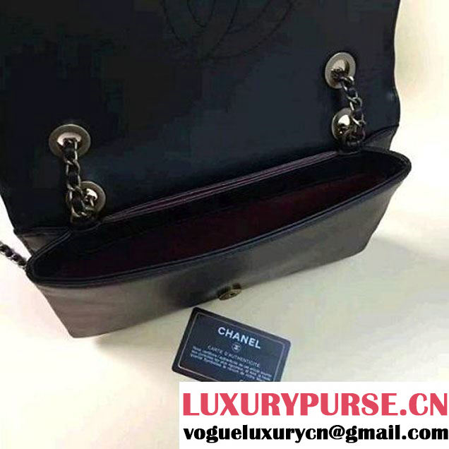 Chanel Lambskin CC Flap Bag Black F/W 2016 (1A145-6101421 )