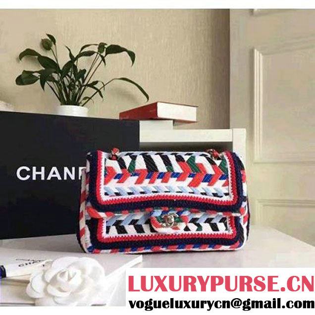 Chanel Multicolor Knit Fabric Classic Flap Bag 2016 (KN-6102919 )
