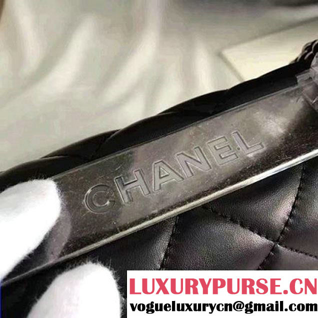 Chanel Lambskin Trendy CC Small Flap Bag With Top Handle A92236 Black F/W 2016 (KN-6122610 )