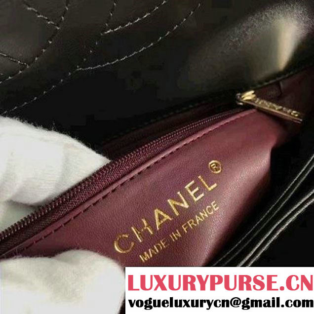 Chanel Lambskin Trendy CC Small Flap Bag With Top Handle A92236 Black F/W 2016 (KN-6122612 )