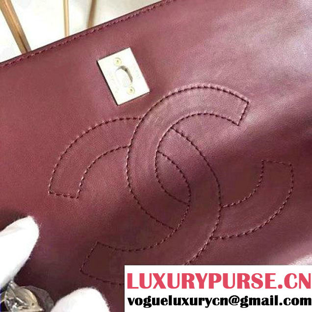 Chanel Lambskin Trendy CC Small Flap Bag With Top Handle A92236 Burgundy F/W 2016 (KN-6122614 )