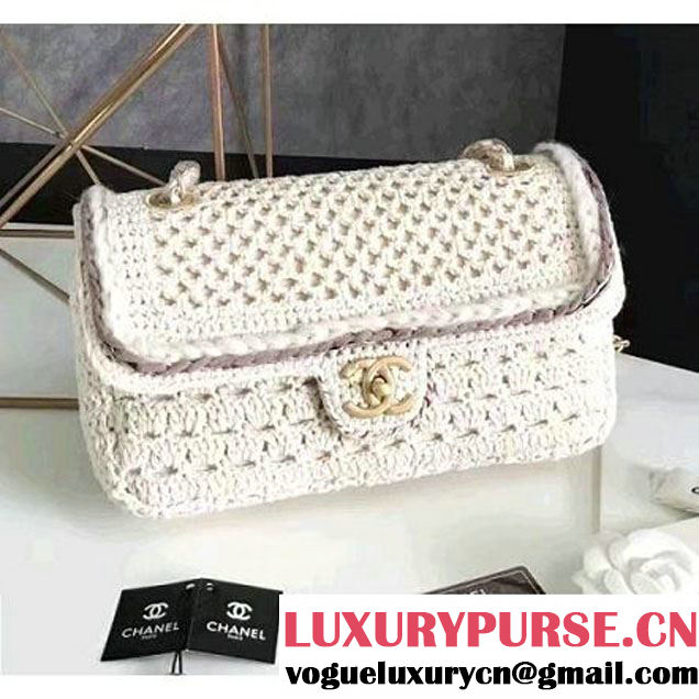 Chanel Crochet Braid Cayo Coco Flap Bag A93680 Beige Cruise 2017 (KN-7010418 )