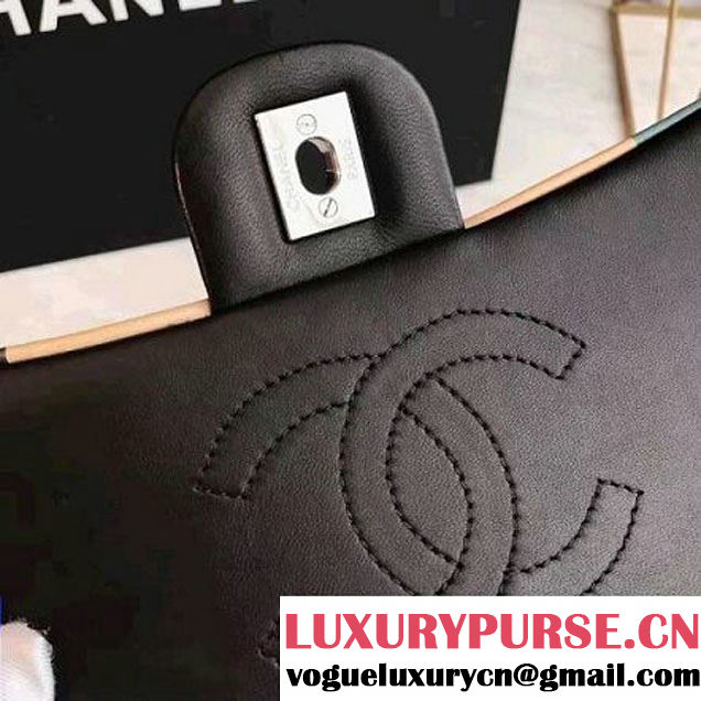 Chanel Black Multicolor Lambskin/Resin Small Flap Bag A93691 Cruise 2017 (KN-7020840 )