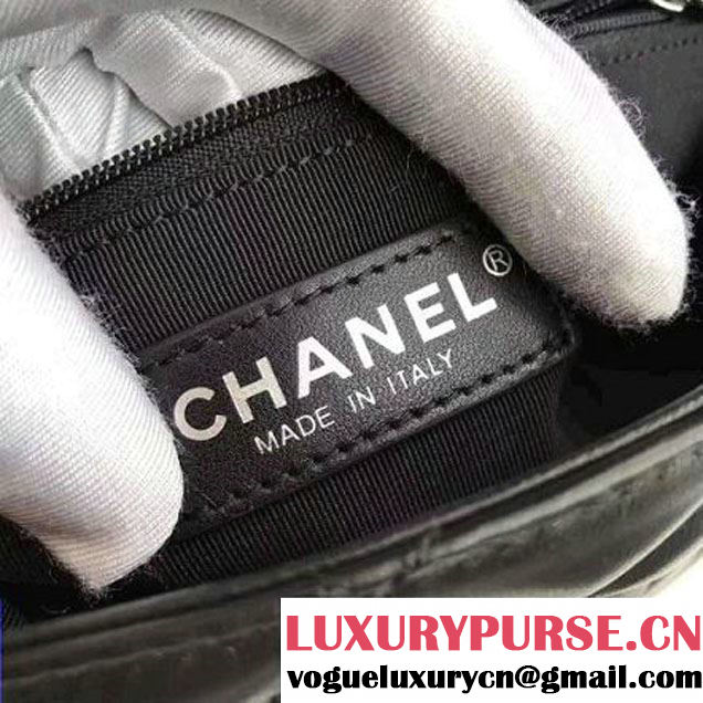 Chanel Black Multicolor Lambskin/Resin Small Flap Bag A93691 Cruise 2017 (KN-7020840 )