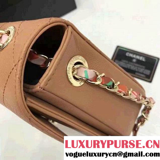 Chanel Caviar Calfskin Medium Flap Bag with Top Handle Cinnamon Cruise 2017 (1A145-7030909 )