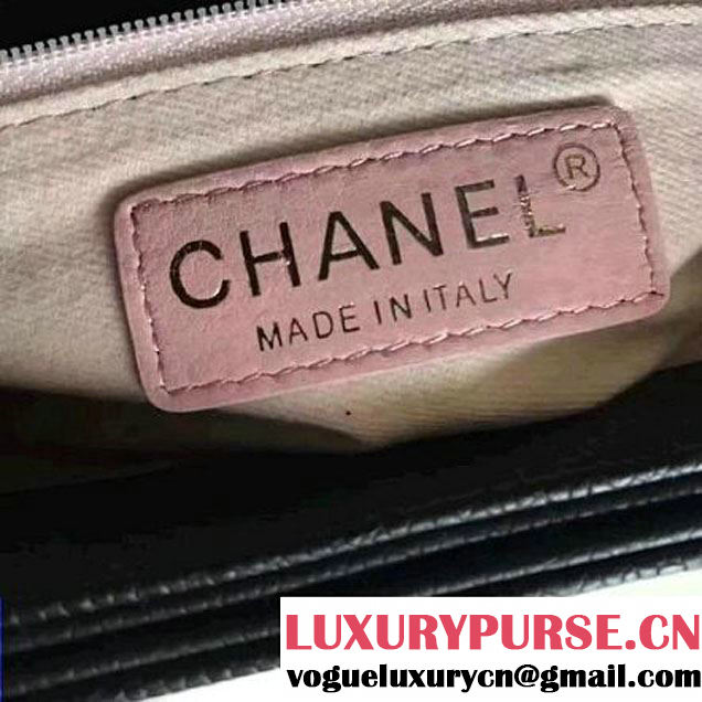 Chanel Caviar Calfskin Medium Flap Bag with Top Handle Multicolor Black Cruise 2017 (1A145-7030911 )