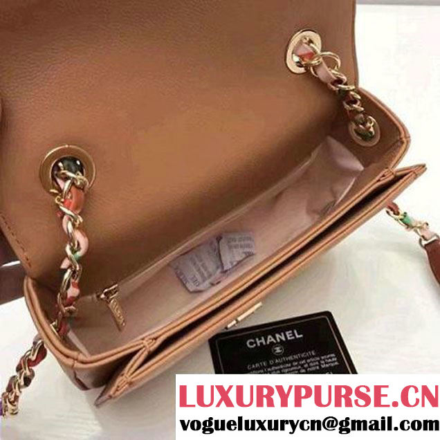 Chanel Caviar Calfskin Flap Bag with Top Handle Cruise Cinnamon 2017 (1A145-7030914 )