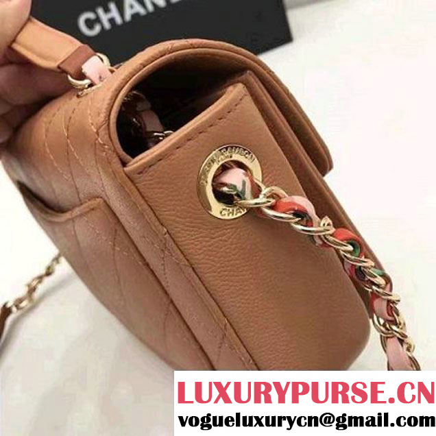 Chanel Caviar Calfskin Flap Bag with Top Handle Cruise Cinnamon 2017 (1A145-7030914 )