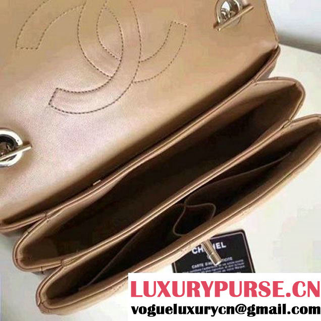 Chanel Small Trendy CC Flap Bag With Top Handle Beige 2017(Gold Hardware) (1A145-7030921 )