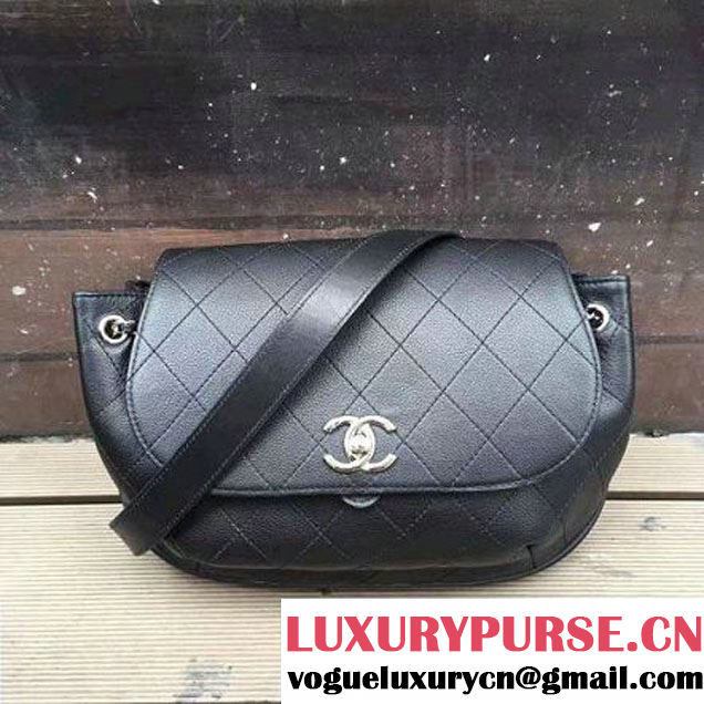Chanel Grained Calfskin Small Flap Bag A93767 Black 2017 (KN-7030925 )