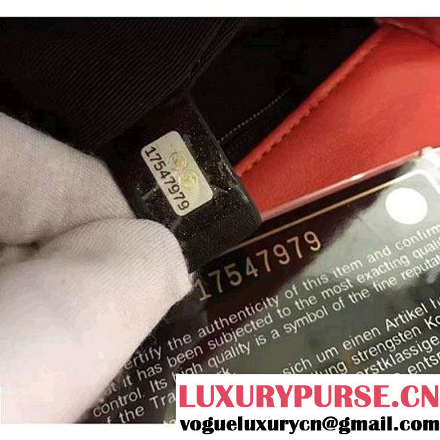Chanel Red Multicolor Lambskin/Resin Small Flap Bag A93691 Cruise 2017 (KN-7031408 )
