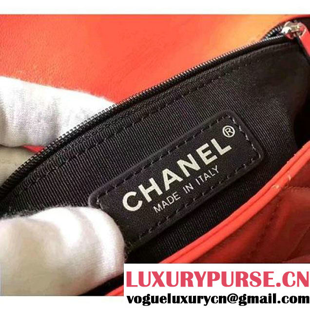 Chanel Red Multicolor Lambskin/Resin Small Flap Bag A93691 Cruise 2017 (KN-7031408 )