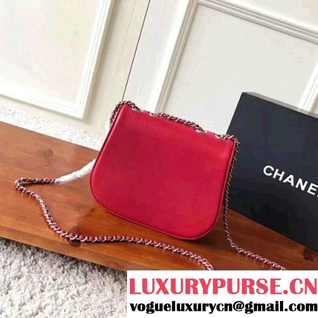 Chanel Chain Braided Chic Small/Medium Flap Bag A98774/A98775 Red 2017 (KN-7032106 )