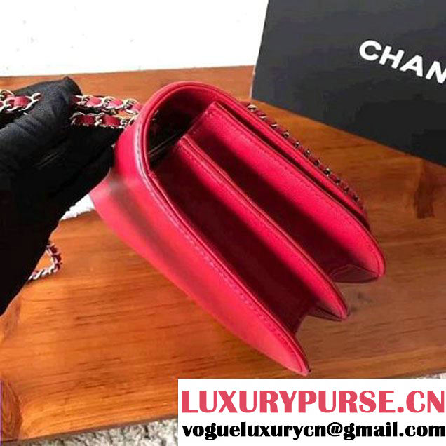 Chanel Chain Braided Chic Small/Medium Flap Bag A98774/A98775 Red 2017 (KN-7032106 )