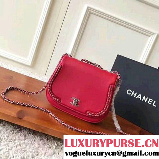 Chanel Chain Braided Chic Small/Medium Flap Bag A98774/A98775 Red 2017 (KN-7032106 )