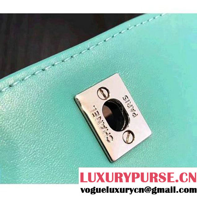 Chanel Chain Braided Chic Small/Medium Flap Bag A98774/A98775 Aqua Blue 2017 (KN-7032107 )