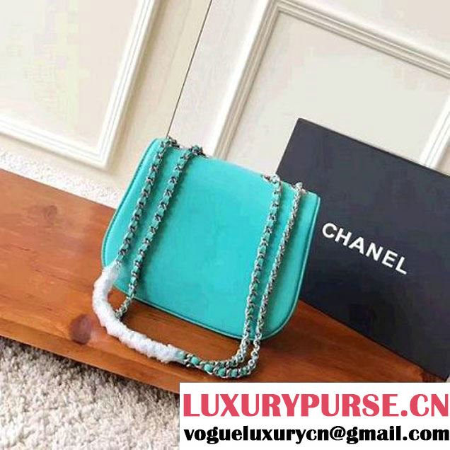Chanel Chain Braided Chic Small/Medium Flap Bag A98774/A98775 Aqua Blue 2017 (KN-7032107 )