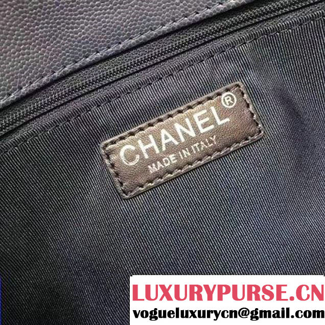 Chanel Grained Calfskin Chevron Small Flap Bag A93774 Blue 2017 (1A145-7032126 )