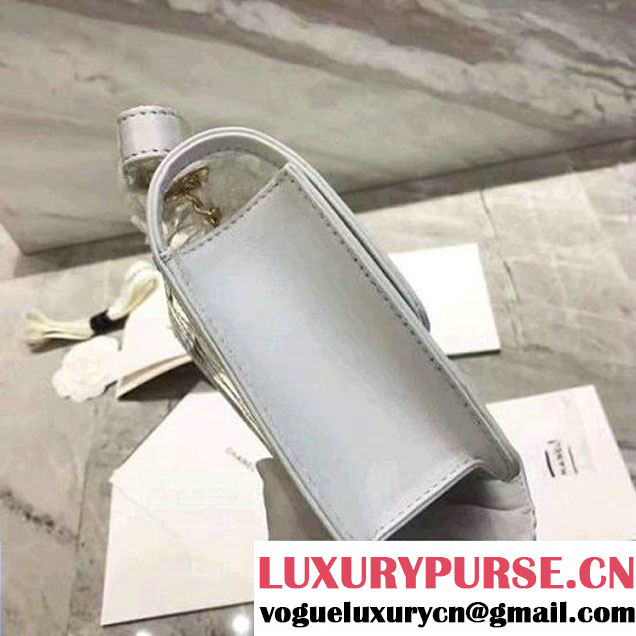 Chanel White Transparent Toile/Lambskin Yellow Beauty Lock Flap Bag 2017 (KN-7042726 )