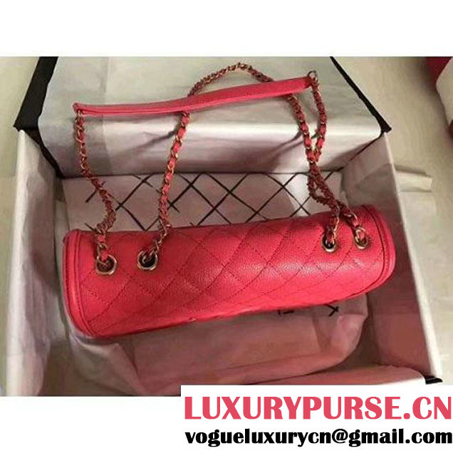 Chanel Caviar Calfskin CC Filigree Flap Medium Bag Rosy 2017 (KN-7051810 )