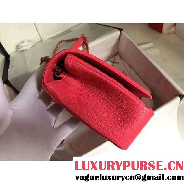 Chanel Caviar Calfskin CC Filigree Flap Medium Bag Rosy 2017 (KN-7051810 )