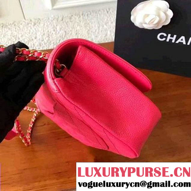Chanel Caviar Calfskin CC Filigree Flap Small Bag A93340 Rosy 2017 (KN-7051811 )
