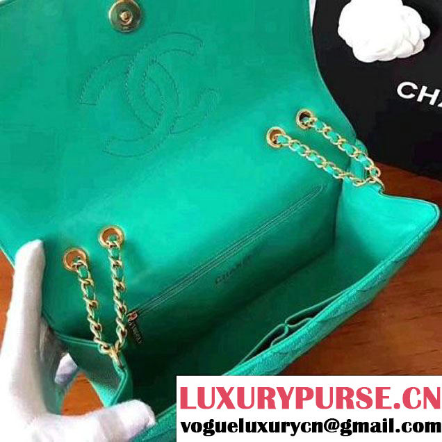 Chanel Caviar Calfskin CC Filigree Flap Medium Bag Turquoise 2017 (KN-7051812 )