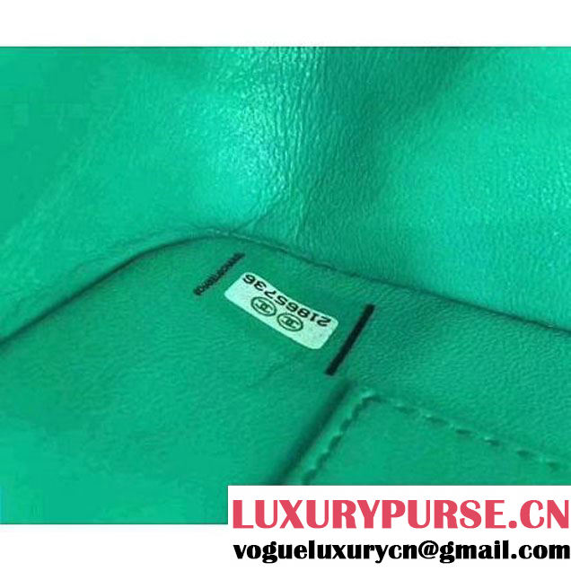 Chanel Caviar Calfskin CC Filigree Flap Medium Bag Turquoise 2017 (KN-7051812 )