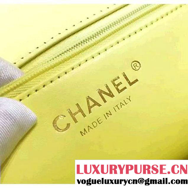 Chanel Caviar Calfskin CC Filigree Flap Medium Bag Yellow 2017 (KN-7051814 )