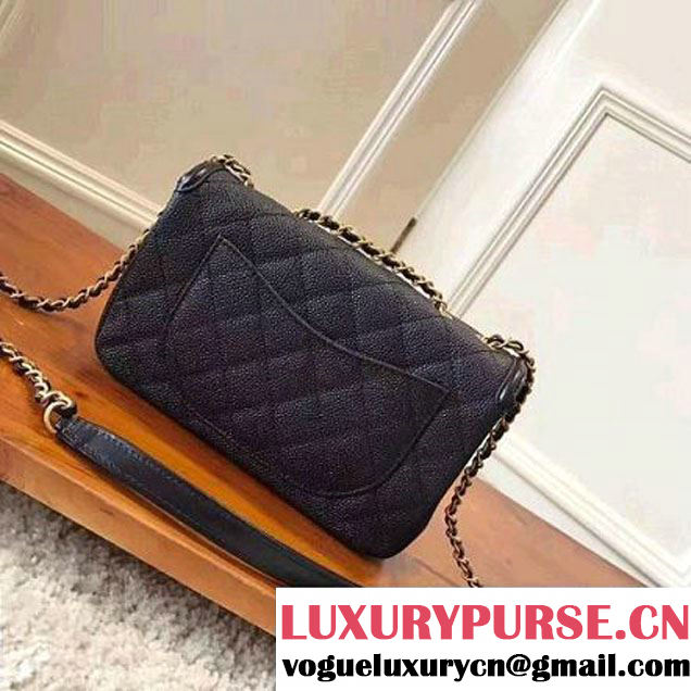 Chanel Caviar Calfskin CC Filigree Flap Small Bag A93340 Black 2017 (KN-7051817 )