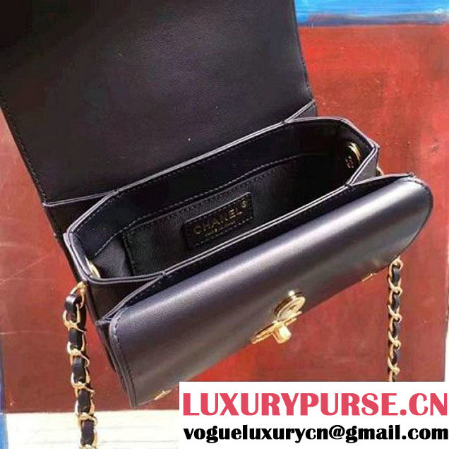 Chanel  Lambskin Small Double Flap Bag Deep Blue 2017 (2A143-7062408 )