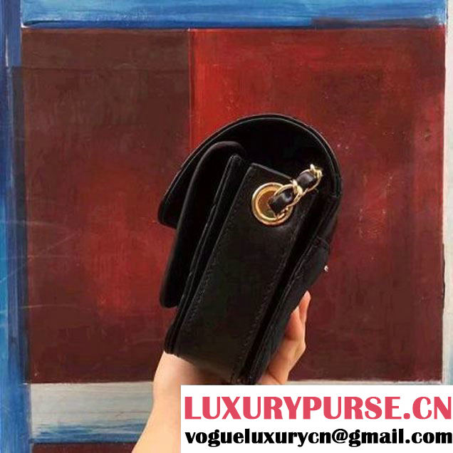 Chanel Black Lambskin Small Double Flap Bag 2017 (2A143-7062410 )