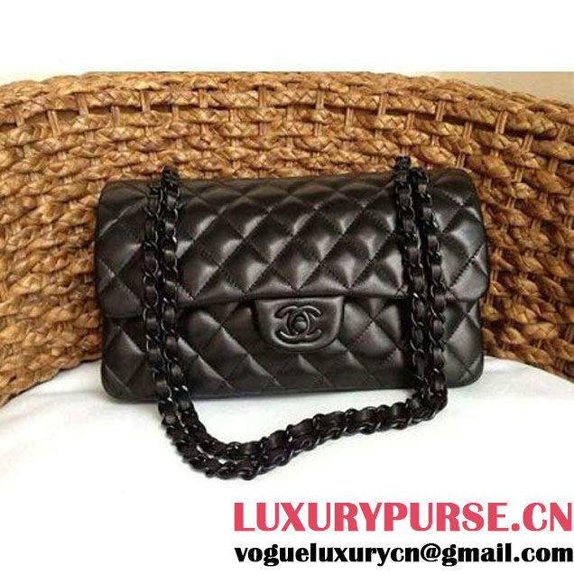 Chanel So Black Medium Double Flap Bag (1a086-062218 )