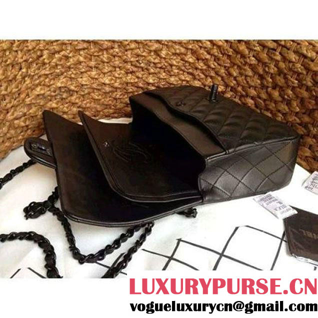 Chanel So Black Medium Double Flap Bag  (1a086-062218 )